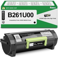 B261U00 Black Toner Cartridge 15,500 Pages Ultra High Yield for Lexmark B2650... picture