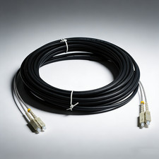 SC UPC to SC UPC Duplex MM MultiMode 30M Outdoor Field Fiber Optical Patch Cord picture