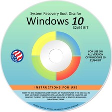 Windows 10 Reinstall Recovery DVD 32/64 Bit All Versions picture