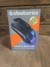 SteelSeries Aerox 3 Wireless Gaming Mouse Ultralight RGB Lighting 62612 - Onyx picture
