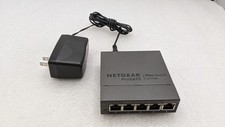 Netgear Prosafe Plus 5 Gigabit Ports External Ethernet Switch GS105Ev2 w/ AC picture
