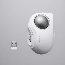 ELECOM M-MT2MRSWH bitra Index Finger Trackball Mouse 5-Button Silent Bluetooth picture