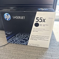 HP 55X CE255X Black High Yield Toner Cartridge For LJ P3015 500 MFP M525 OEM NEW picture