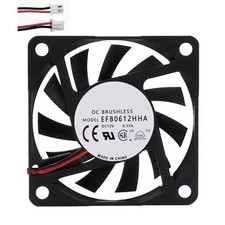 Cooling Fan For DELTA EFB0612HHA 60*60*10MM DC12V 0.25A 2lines New picture