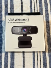 ASUS Webcam C3 1080p HD USB Camera Beamforming Microphone Tilt-adjustable Black picture