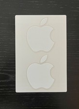 Apple White logo Sticker decal iPhone iPod Original 1.75” X 2” picture