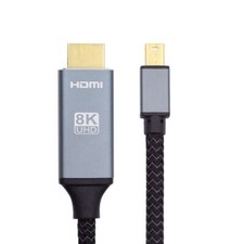 Cablecy Mini DisplayPort 1.4 Source to HDMI 2.0 Display 8K 60hz 4K Monitor Cable picture