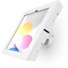 iPad 10th-11th A16 Gen Apex Enclosure Bow Tilting Wall Mount White picture
