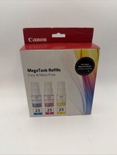 New Genuine Canon GI-25 Color 3PK Pigment Ink Bottle PIXMA GX1020 GX2020 picture