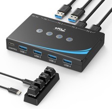 USB 3.0 Switch 4 Computers Sharing USB Peripherals, 4 Port USB Switcher Sharing picture