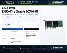 Intel i350-T4 Quad Port Gigabit NIC | Oracle Sun 7070195 7100477 PCIe x4 picture