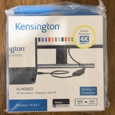 Kensington VU4000D 4K Video Adapter with USB 3 To DP (K33989WW) picture