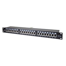 Logico PNL6AF24 Cat6A Shielded 24 Port Network LAN Patch Panel 1U Rackmount 110 picture