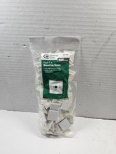 Commercial Electric 100-Pack 1” x 1” 4-Sided Mounting Bases picture
