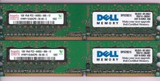 2GB 2x1GB PC2-6400 DELL SNPXG700C/1G DDR2-800 HYNIX HYMP112U64CP8-S6 AB-C Kit picture