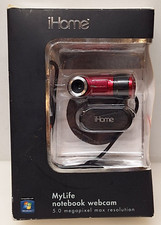 iHome Mylife Notebook Webcam 5.0MP Red IH-W312NR New Open Box 300K CMOS Sensor picture