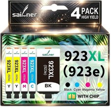 923 Ink Cartridges 923e High Yield with Chip Replacement for HP 923 923XL picture