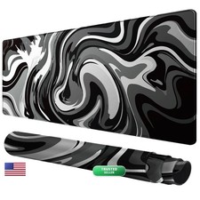 Rcege Large Gaming Mouse Pad Extended Desk Mat Non Slip Stitched Edge picture
