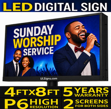 P6 HD LED Billboard 4x8 FT Double-Sided Outdoor Digital Advertising Sign Display picture