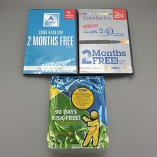 Vintage AOL America Online 2 Empty DVD Cases 