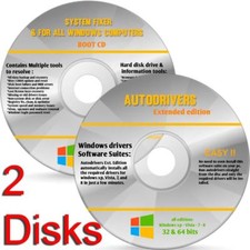 Windows 10 Home Pro 64 bit Reinstall Upgrade Install Repair Restore 2 Disks picture