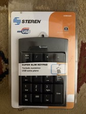Steren Super Slim Keypad COM-625 Hi Speed USB NIB for Laptop PC picture