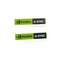 2 pcs NVIDIA G-SYNC  Sticker  Label Logo Decal  Badge SMALL 26mm x 5 mm picture