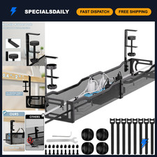 Under Desk Cable Management Tray, 25'' Organizer for Cords & Wires, Tidy Setup picture