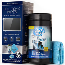 MiracleWipes for Electronics Cleaning - Screen Wipes Designed for TV, Phones, Mo picture