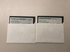 VINTAGE MY BUSINESS CHECKBOOK MY ADVANCED MAIL LIST 5.25 FLOPPY DISKS - PREOWNED picture
