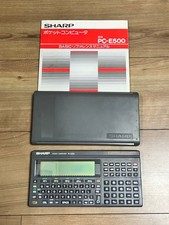 SHARP PC-E500 Pocket Computer BASIC Tested Working Cover Reference Manual Japan picture