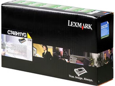 Original Lexmark C748H1YG Yellow Toner. New Sealed Box, We Ship Fast picture