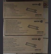 Set of 3 Genuine OEM Sealed Xerox 108R01485 108R01486 108R01487 Drum Cartridges picture