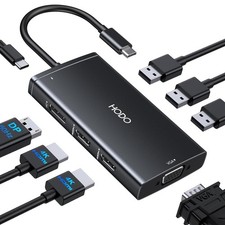 HODO USB C Docking Station Dual Monitor For HP,Laptop Docking Station 3 Monitors picture