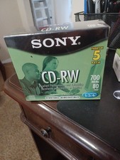 Sony CD-RW 700 MB/Mo 80 min Brand new 5 Pack Rewriteable picture