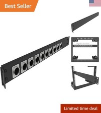 Versatile 1U Hinged Patch Panel - 12 D-Type Audio Connectors for Seamless Access picture