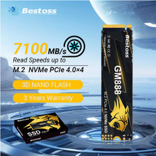 Bestoss M.2 NVMe SSD PCIe 4.0x4 1TB 2TB 4TB Up to 7100MB/s Read PS5 PC picture