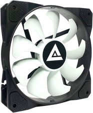 12S-WB 120Mm 4Pin Molex & 3Pin Motherboard Silent Black/White Case Fan picture