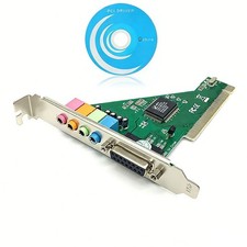 New 4 Channel 5.1 Surround 3D PCI Sound Audio Card W/Game MIDI Port Sound Card picture
