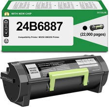 24B6887 M3250 XM3250 Black Toner Cartridge Compatible Lexmark M3250 Printer 2489 picture