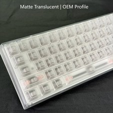 Clear Frosted PC Keycaps Set for Mechanical Keyboard 60% 75% TKL 100% MX picture