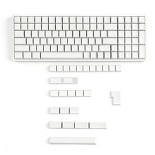 127 Key White Blank ZDA XDA V2 Keycaps PBT Keycap for MX Keyboard 104 87 61 M... picture