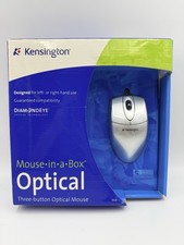 Kensington Mouse-in-a-Box Optical USB Wired 3-Button Mouse Silver/Black 72123 picture
