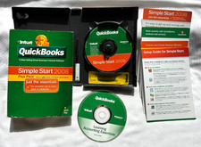 Intuit QuickBooks Simple Start 2008 Plus Pack Complete Set Vintage picture