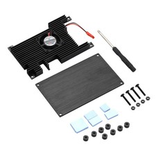 Aluminum Cover Case Base Active Passive Cooling Heatsink Kit for Orange Pi 5 5B picture