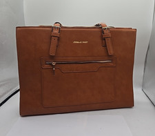 Leather Tote Bag Laptop Bag for Women Waterproof Briefcase with Clutch  picture
