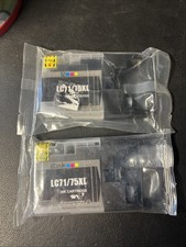 Two (2) EZink  LC71/75XL  Black Ink Cartridges  for Brother -  Sealed picture