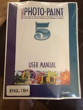 Vintage 1994 Original Corel Photo-Paint 5 User Manual Sealed Software Included picture