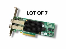 (LOT OF 7) AJ763B HPE 82E 8GB 2-PORT PCIE FIBRE CHANNEL HBA 697890-001 picture