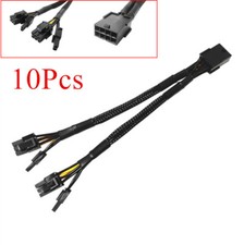 10Pcs 22cm GPU PCIE 8 Pin Female to Dual 2X 8 (6+2) Pin Male Power Adapter Cable picture